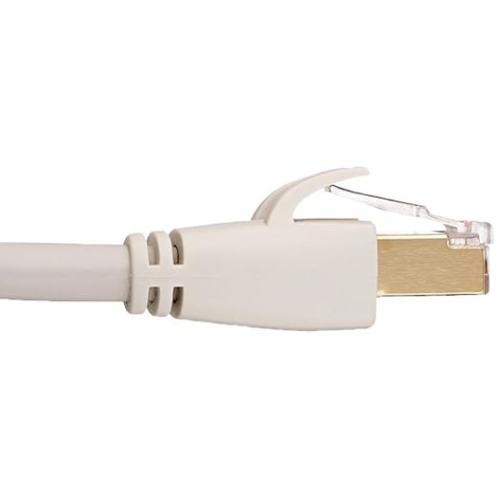 RJ45 Cat7 Network Ethernet Patch/LAN Cable for Personal Computer-3 Feet,White
