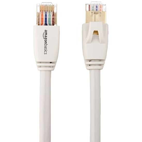 Network Ethernet Patch/LAN Cable HL-007289 RJ45 Cat7 Network Ethernet Patch/LAN Cable for Security Camera - 15 Feet (White)
