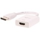 DisplayPort (not USB) as input to HDMI Adapter as output Cable (Uni-directional cable: This cable does not support HDMI input to DisplayPort output) DisplayPort (not USB) as input to HDMI Adapter as output Cable (Uni-directional cable: This cable does not support HDMI input to DisplayPort output)