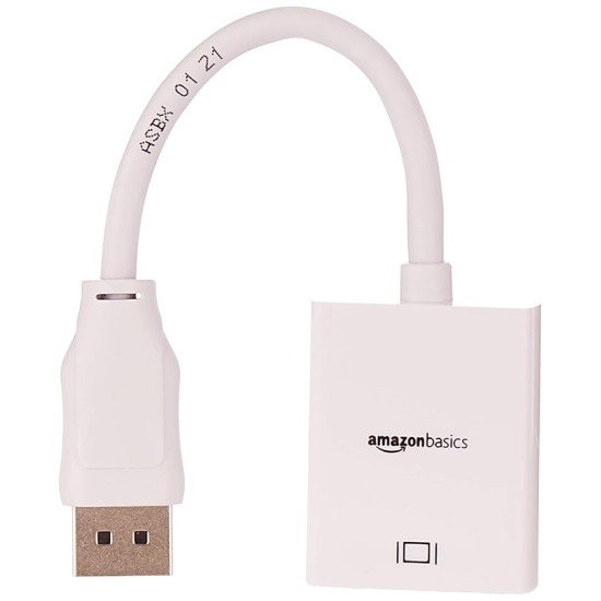 DisplayPort (not USB) as input to HDMI Adapter as output Cable (Uni-directional cable: This cable does not support HDMI input to DisplayPort output) DisplayPort (not USB) as input to HDMI Adapter as output Cable (Uni-directional cable: This cable does not support HDMI input to DisplayPort output)
