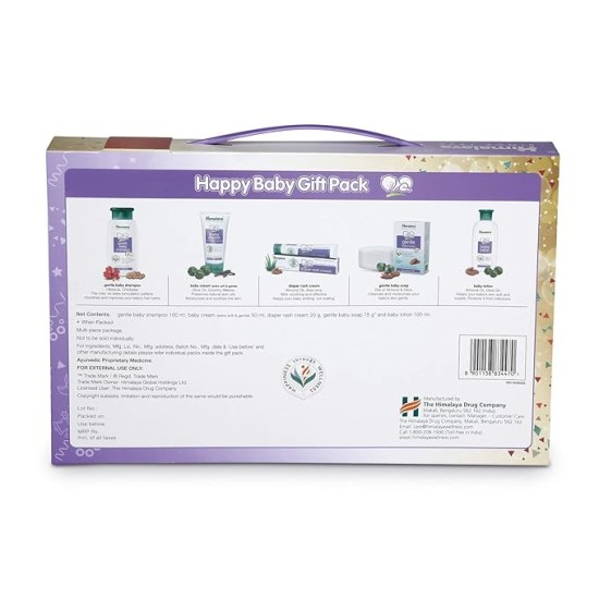 Himalaya Happy Baby Gift Pack ( 5 IN 1) - (Soap, Shampoo, Lotion, Diaper Rash Cream, Baby Cream) Himalaya Happy Baby Gift Pack ( 5 IN 1) - (Soap, Shampoo, Lotion, Diaper Rash Cream, Baby Cream)