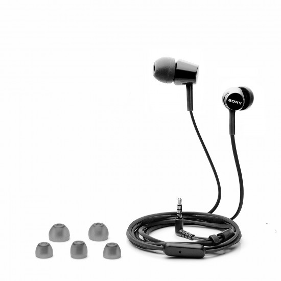 Sony MDR-EX150AP Wired In Ear Headphone with Mic (Black) Sony MDR-EX150AP Wired In Ear Headphone with Mic (Black)