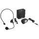 Ahuja Portable PA Neckband System NBA-20Dp Rechargeable with 1 Neckband Mic with USB and SD Card Input, Black, 340gms