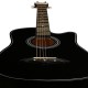 Juârez Acoustic Guitar, 38 Inch Cutaway, 038C with Bag, Strings, Pick and Strap, Black Juârez Acoustic Guitar, 38 Inch Cutaway, 038C with Bag, Strings, Pick and Strap, Black