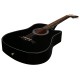 Juârez Acoustic Guitar, 38 Inch Cutaway, 038C with Bag, Strings, Pick and Strap, Black Juârez Acoustic Guitar, 38 Inch Cutaway, 038C with Bag, Strings, Pick and Strap, Black