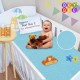 BeyBee Waterproof Quick Dry Sheet for Baby| Bed Pad Anti-Piling Fleece Extra Absorbent Washable Matress Protector| Baby Bed Protector Sheet for Toddler Children, Small Size, 50x70cm, Sea Blue