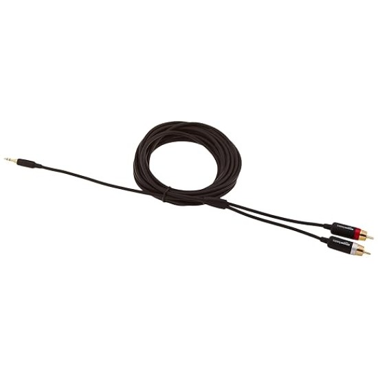 Adapter Cable 3.5mm to 2-Male RCA Adapter Cable For Tablet, Smartphone (Black, 15 feet) Adapter Cable 3.5mm to 2-Male RCA Adapter Cable For Tablet, Smartphone (Black, 15 feet)