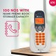 Beetel X70 Expandable Cordless Landline Phone, 2.4GHz Frequency, 2 Way Speaker Phone, Ringer Volume, LED Notification for Ringer and Charging (X70)(White)