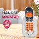 Beetel X70 Expandable Cordless Landline Phone, 2.4GHz Frequency, 2 Way Speaker Phone, Ringer Volume, LED Notification for Ringer and Charging (X70)(White)