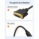 CableCreation HDMI to DVI Short Cable 0.5ft, Bi-Directional DVI-I (24+5) Female to HDMI Male Adapter 1080P DVI to HDMI Converter Compatible with Xbox, PC, TV, TV Box, PS5, Switch CableCreation HDMI to DVI Short Cable 0.5ft, Bi-Directional DVI-I (24+5) Female to HDMI Male Adapter 1080P DVI to HDMI Converter Compatible with Xbox, PC, TV, TV Box, PS5, Switch