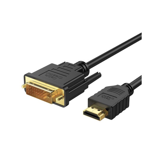 CableCreation DVI to HDMI Cable, 5ft HDMI Male to DVI-D Male Bi-Directional Adapter Cable, HDMI to DVI-D 24+1 High Speed Cable Support 1080P HD for Raspberry Pi, Roku, Xbox One, PS5 CableCreation DVI to HDMI Cable, 5ft HDMI Male to DVI-D Male Bi-Directional Adapter Cable, HDMI to DVI-D 24+1 High Speed Cable Support 1080P HD for Raspberry Pi, Roku, Xbox One, PS5