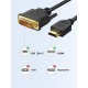 CableCreation DVI to HDMI Cable, 5ft HDMI Male to DVI-D Male Bi-Directional Adapter Cable, HDMI to DVI-D 24+1 High Speed Cable Support 1080P HD for Raspberry Pi, Roku, Xbox One, PS5 CableCreation DVI to HDMI Cable, 5ft HDMI Male to DVI-D Male Bi-Directional Adapter Cable, HDMI to DVI-D 24+1 High Speed Cable Support 1080P HD for Raspberry Pi, Roku, Xbox One, PS5