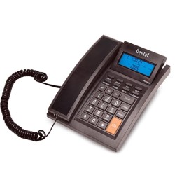 Beetel M64 Caller id Landline Phone with 16 Digit and Adjustable LCD Display, 2-Way Adjustable Speaker Phone, 99 Incoming and 18 Outgoing Call Memory, 3 One-Touch Memory, TEC Certified (M64)(Black)