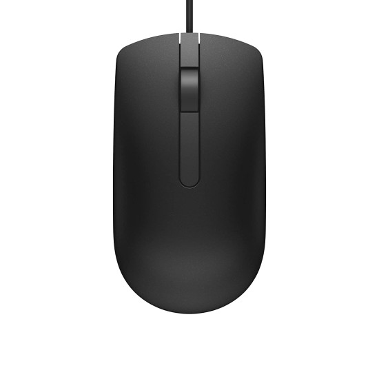 Dell MS116 1000Dpi USB Wired Optical Mouse, Led Tracking, Scrolling Wheel, Plug and Play.
