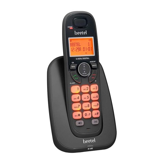 Beetel X70 Cordless Landline Phone, 2.4GHz, 2 Way Speakerphone, Volume Adjustment- Black Beetel X70 Cordless Landline Phone, 2.4GHz, 2 Way Speakerphone, Volume Adjustment- Black