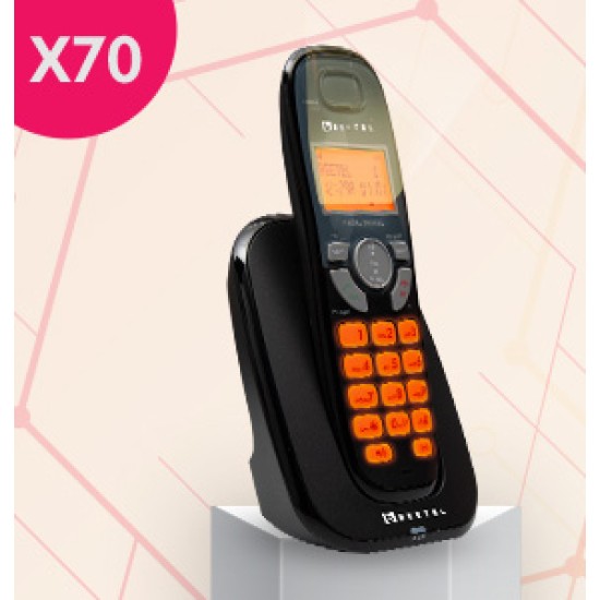 Beetel X70 Cordless Landline Phone, 2.4GHz, 2 Way Speakerphone, Volume Adjustment- Black Beetel X70 Cordless Landline Phone, 2.4GHz, 2 Way Speakerphone, Volume Adjustment- Black