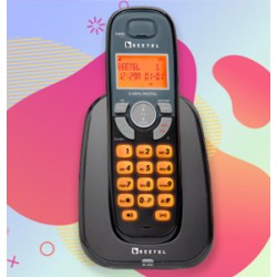 Beetel X70 Cordless Landline Phone, 2.4GHz, 2 Way Speakerphone, Volume Adjustment- Black