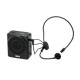 Ahuja NBA-15 Portable Rechargeable Speaker with 1 No Neckband Microphone, Black, 340GMS