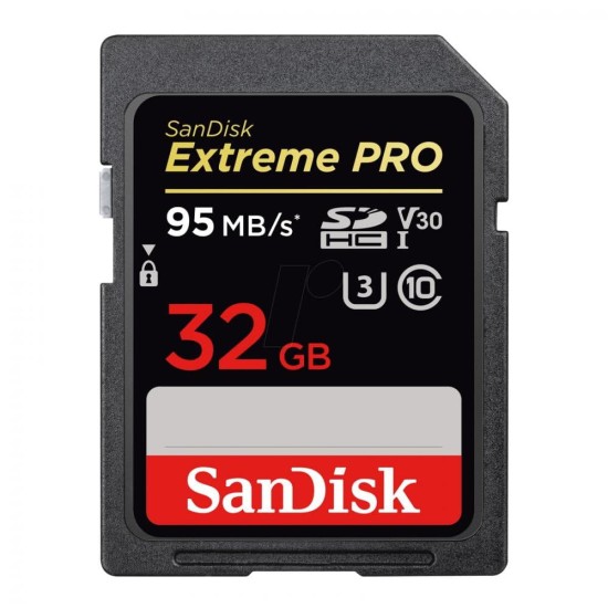 SanDisk Extreme Pro 32GB UHS-I SDHC Memory Card (SDSDXXG-032G-GN4IN) (Black) SanDisk Extreme Pro 32GB UHS-I SDHC Memory Card (SDSDXXG-032G-GN4IN) (Black)