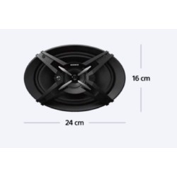 Sony Car Speaker XS-FB693E 16 cm x 24 cm (6 inch x 9 inch) 3-Way Coaxial Speakers (Black), Peak Power - 420W, RMS POWER - 60W, RATED POWER - 50W, with Grill Sony Car Speaker XS-FB693E 16 cm x 24 cm (6 inch x 9 inch) 3-Way Coaxial Speakers (Black), Peak Power - 420W, RMS POWER - 60W, RATED POWER - 50W, with Grill