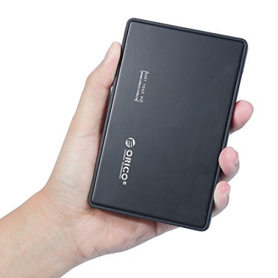 ORICO 2588US3 Tool Free USB 3.0 External Hard Drive Enclosure for 2.5'' SATA HDD and SSD - Black