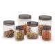 CELLO Checkers Pet Plastic Airtight Canister Set | Food grade and BPA free canisters | Air tight seal & Stackable Transparent | 300ml x 6, 650ml x 6, 1200 x 6, Set of 18 CELLO Checkers Pet Plastic Airtight Canister Set | Food grade and BPA free canisters | Air tight seal & Stackable Transparent | 300ml x 6, 650ml x 6, 1200 x 6, Set of 18