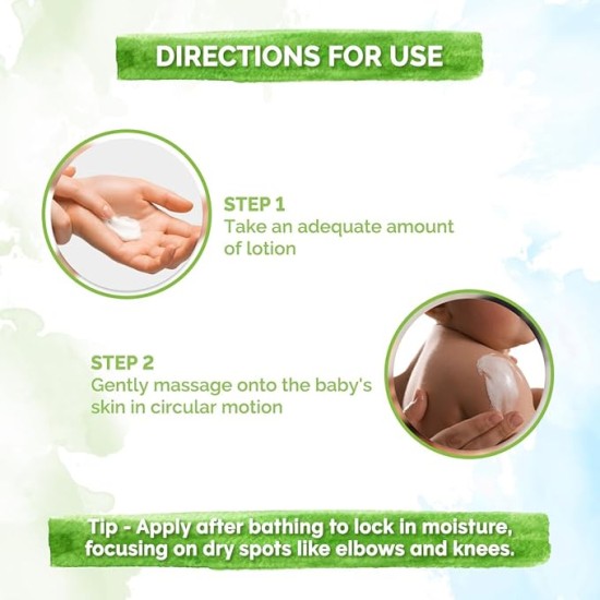 Mamaearth Moisturizing Daily Lotion For Babies - 200ml | Infused with Cocoa Butter, Shea Butter & Jojoba Oil | Helps to Relieve Dryness & Provides Deep Skin Nourishment Mamaearth Moisturizing Daily Lotion For Babies - 200ml | Infused with Cocoa Butter, Shea Butter & Jojoba Oil | Helps to Relieve Dryness & Provides Deep Skin Nourishment