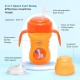 Mee Mee Baby Trainer Sippy Cup | Soft Spout, Leakproof Sipper for Toddlers | Dual Handle for Easy Grip | Non -Toxic, Lightweight & BPA Free, Orange (210 Ml)