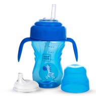 Mee Mee 2 in 1 Spout and Straw Sipper Cup for Meal | BPA-Free, Anti Spill and Unbreakable | Easy to Hold Detachable Handle | Anti Leak Lock Bottle with Cap for Kids | 210ml (Blue) Mee Mee 2 in 1 Spout and Straw Sipper Cup for Meal | BPA-Free, Anti Spill and Unbreakable | Easy to Hold Detachable Handle | Anti Leak Lock Bottle with Cap for Kids | 210ml (Blue)