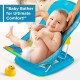 Mee Mee Newborn Baby Bather | Bath Chair for Newborns and Infants 0-12 Months | Foldable | 3 Position Adjustable chair | Anti Skid Base | Washable Soft Mesh Seat | for Babies Upto 5Kg (Blue)