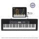 Casio CTK-2550 61-Key Portable Keyboard with Piano tones, Black