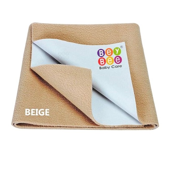 Beybee Quick Dry Baby Bed Protector Waterproof Sheet - Medium (Beige)