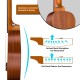 Juarez JRZ21UK 21" Soprano Ukulele Kit, AQUILA Strings, Sapele Body, Rosewood Fingerboard, Matte Finish, with Bag and Picks, Natural Juarez JRZ21UK 21" Soprano Ukulele Kit, AQUILA Strings, Sapele Body, Rosewood Fingerboard, Matte Finish, with Bag and Picks, Natural