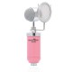 Powerpak BM 8000 Pink Condenser Sound Studio Recording Broadcasting Microphone+Pop Filter+Shock Mount (Requires Phantom Power or Sound Card) Powerpak BM 8000 Pink Condenser Sound Studio Recording Broadcasting Microphone+Pop Filter+Shock Mount (Requires Phantom Power or Sound Card)