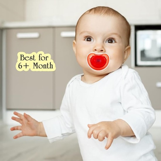 Mee Mee Baby Pacifier Ultra Light Soft Silicone Nipple| BPA Free | Oral stimulatory | Teether | Pack of 2 | 0-6 months + Kids (Blue/Red) Mee Mee Baby Pacifier Ultra Light Soft Silicone Nipple| BPA Free | Oral stimulatory | Teether | Pack of 2 | 0-6 months + Kids (Blue/Red)