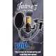 Juârez PF-100 6-inch Studio Microphone Pop Filter Shield Mask, Double Mesh Wind Screen with 360° Flexible Gooseneck and Quick Mount or Release Clamp for Recording, Singing and Broadcast Studio