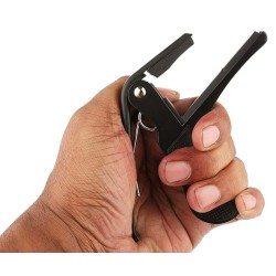 Juârez JRZ250 One Handed Trigger Guitar Metal Capo Quick Change for Ukulele, Electric and Acoustic Guitars, Grey