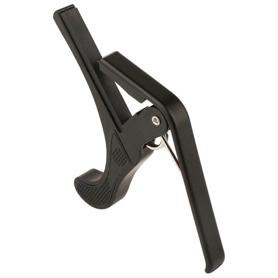 Juârez JRZ250 One Handed Trigger Guitar Metal Capo Quick Change for Ukulele, Electric and Acoustic Guitars, Black