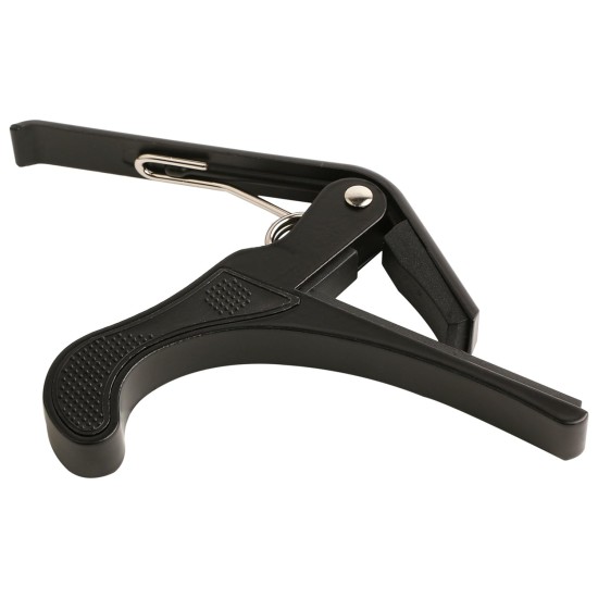 Juârez JRZ250 One Handed Trigger Guitar Metal Capo Quick Change for Ukulele, Electric and Acoustic Guitars, Black