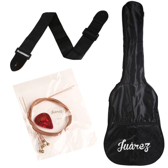 JUÂREZ JRZ38C/VTS ACOUSTIC 38" GUITAR WITH ACC (BLUE) JUÂREZ JRZ38C/VTS ACOUSTIC 38" GUITAR WITH ACC (BLUE)