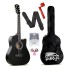 Intern INT-38C-SB Right hand Acoustic Guitar Kit, With Bag, Strings, Pick, Strap and String Winder (38C, BLACK)