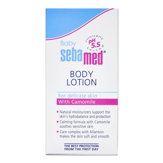Sebamed Baby Body Lotion 50 ml|pH 5.5|Long lasting moisturiser|Quickly absorbed|