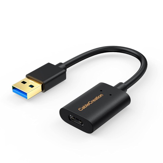 CableCreation USB Type A to USB Type C Adapter Cable, Type A 3.0 Male to Type C Female Data Converter for Laptop and PC,Oculus Quest Link CableCreation USB Type A to USB Type C Adapter Cable, Type A 3.0 Male to Type C Female Data Converter for Laptop and PC,Oculus Quest Link