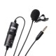 Boya ByM1 Auxiliary Omnidirectional Lavalier Condenser Microphone with 20ft Audio Cable (Black) Boya ByM1 Auxiliary Omnidirectional Lavalier Condenser Microphone with 20ft Audio Cable (Black)