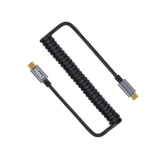 CableCreation Micro USB to Micro USB Cable, (0.56ft to 5ft) Coiled Micro USB OTG Cable with Gold Plated Connector and Aluminium Shell for Android Smart Phones, Tablets, DJI Remote and More, Black CableCreation Micro USB to Micro USB Cable, (0.56ft to 5ft) Coiled Micro USB OTG Cable with Gold Plated Connector and Aluminium Shell for Android Smart Phones, Tablets, DJI Remote and More, Black