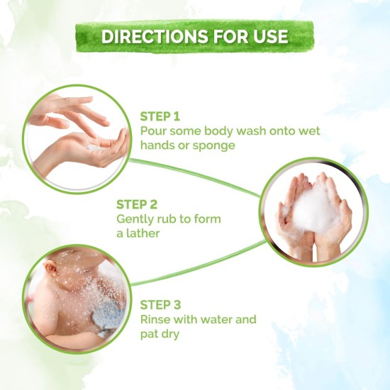 Mamaearth Deeply Nourishing Body Wash For Babies - 400ml | Infused with Coconut Oil, Orange Essential Oil & Aloe Vera Extract | Deeply Nourishing, Tear-Free Cleanser Mamaearth Deeply Nourishing Body Wash For Babies - 400ml | Infused with Coconut Oil, Orange Essential Oil & Aloe Vera Extract | Deeply Nourishing, Tear-Free Cleanser