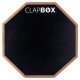 Clapbox Drum Practice Pad - 12 inches, Black (Practice pad only)
