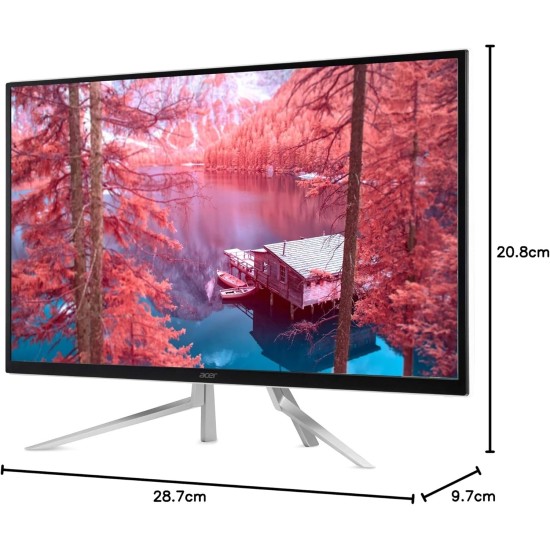 Acer 31.5 inch (80.01 cm) 4K UHD LED Backlit Computer Monitor - 3840x2160, 300 Nits, 16:9, 4MS, 10M:1, 2 X HDMI, DP Port, 2W, 2 Speakers - UM.JE2AA.003