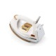 Usha EI 3710 Heavy Weight 1000-Watt Dry Iron with Golden American Heritage Soleplate, 1.75 Kg(White)