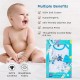 Mee Mee New Born Baby Gift Set | Soft Cotton Clothing Essentials for Infants/Baby Girls, Boys | Baby Shower Clothing Hamper (5 Pieces, Blue)| Ideal Gift for New Born Baby